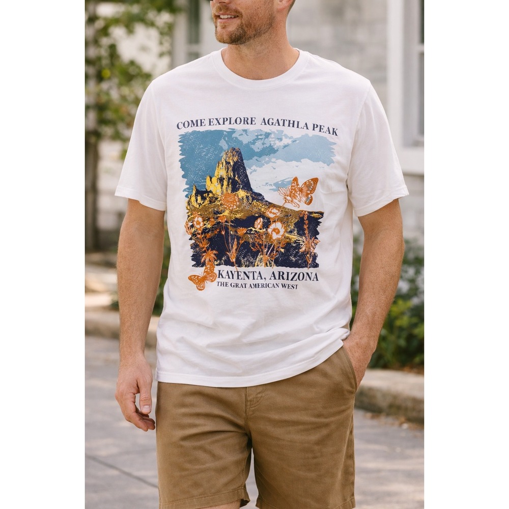 NWT Goodfellow & Co XL Agathla Peak‎ Kayenta Arizona Graphic Print T-Shirt Soft